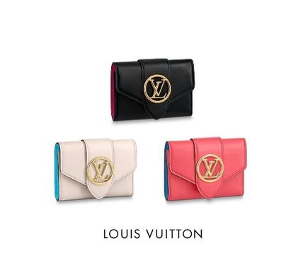 Louis Vuitton PONT NEUF 2020 SS Unisex Leather Folding Wallet Small Wallet Logo M69177M69176M69175 