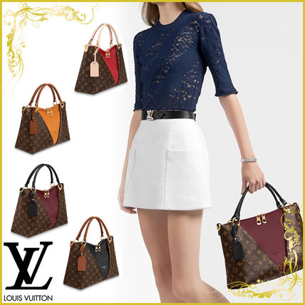 Louis Vuitton V 2018 19AW Monogram Casual Style 2WAY Leather Crossbody Handbags M43948 M43949 M43951 M43957 