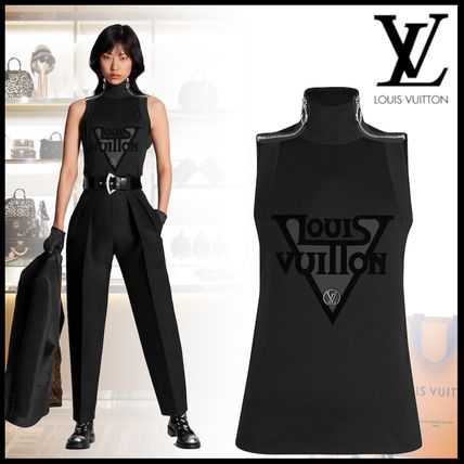 Louis Vuitton 2020 SS Sleeveless Street Style Plain Cotton Medium Logo 1A637H