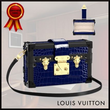 Louis Vuitton PETITE MALLE 2020 SS Casual Style Crocodile Lambskin Blended Fabrics 3WAY 