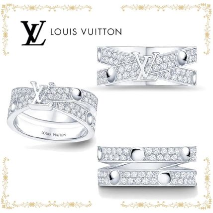 Louis Vuitton 2020 SS Empreinte Ring White Gold And Diamonds Q9L67A 