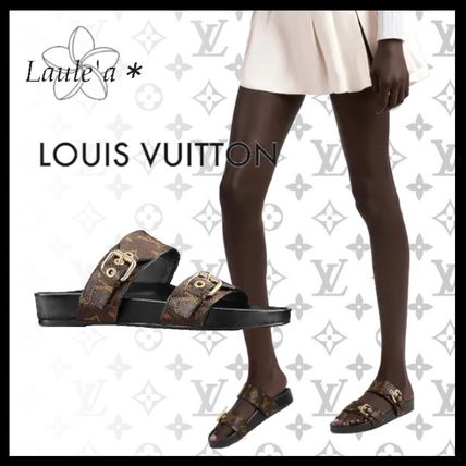 Louis Vuitton MONOGRAM 2020 SS Bom Dia Flat Mule 1A3R5L 