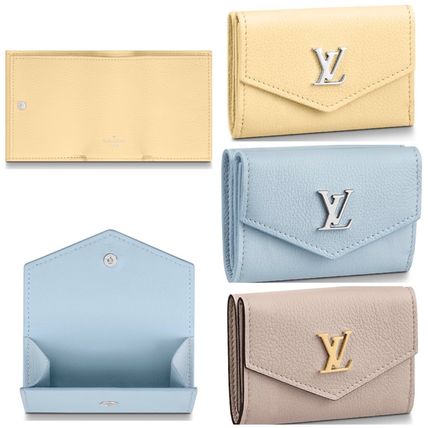 Louis Vuitton Leather Folding Wallet Small Wallet Logo Folding Wallets 