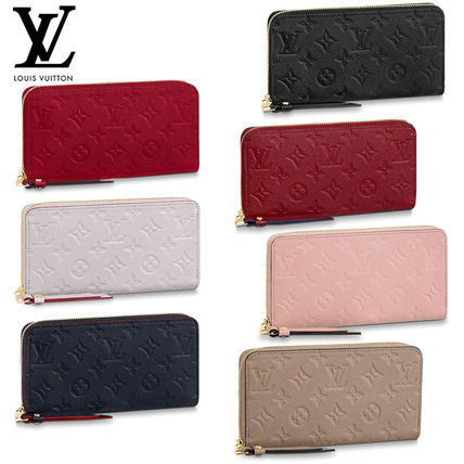 Louis Vuitton MONOGRAM EMPREINTE Monogram Calfskin Tassel Long Wallet Logo Long Wallets 