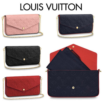 Louis Vuitton MONOGRAM EMPREINTE Monogram Calfskin Blended Fabrics 3WAY Party Style Crossbody 