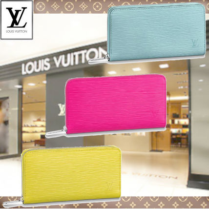 Louis Vuitton EPI 2020 SS Calfskin Long Wallet Logo Long Wallets 