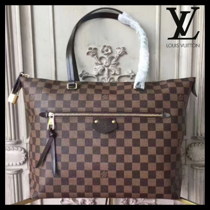 Louis Vuitton DAMIER Casual Style A4 Office Style Elegant Style Formal Style N41013 