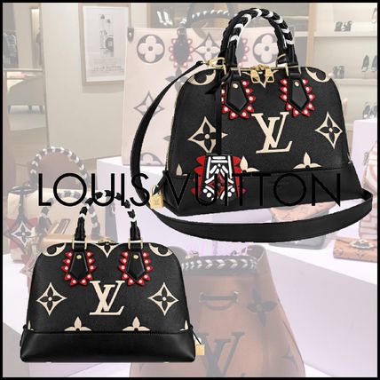 Louis Vuitton ALMA 2020 21AW Monogram Blended Fabrics 3WAY Bi color Leather Elegant Style M45380 