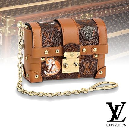 Louis Vuitton MONOGRAM 2019 SS Monogram Canvas Blended Fabrics Studded Bi color Chain M63892 
