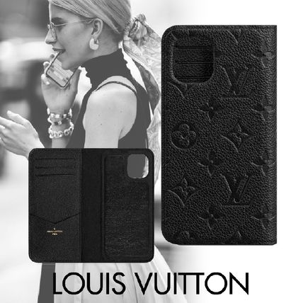 Louis Vuitton MONOGRAM EMPREINTE Monogram Unisex Logo iPhone 11 Smart Phone Cases 