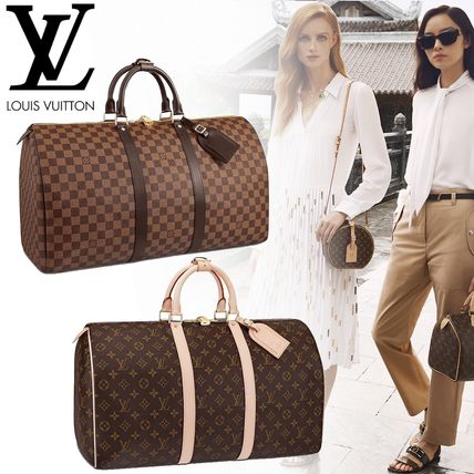 Louis Vuitton MONOGRAM Monogram Unisex Canvas Leather Logo Boston &amp; Duffles N41427 M41426 