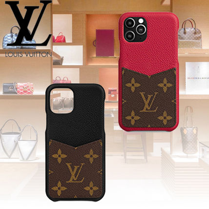 Louis Vuitton Monogram Leather Logo iPhone 11 Pro Max Smart Phone Cases M69095 M69094 