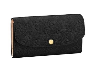 Louis Vuitton MONOGRAM EMPREINTE Monogram Plain Leather Logo Long Wallets M62369 