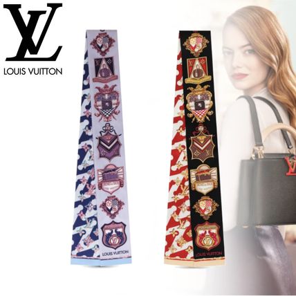 Louis Vuitton MONOGRAM 2020 SS Monogram Silk Logo Lightweight Scarves &amp; Shawls M73848 M73847 