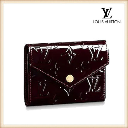 Louis Vuitton MONOGRAM VERNIS 2020 SS Monogram Leather Folding Wallet Small Wallet Folding Wallets M62427 