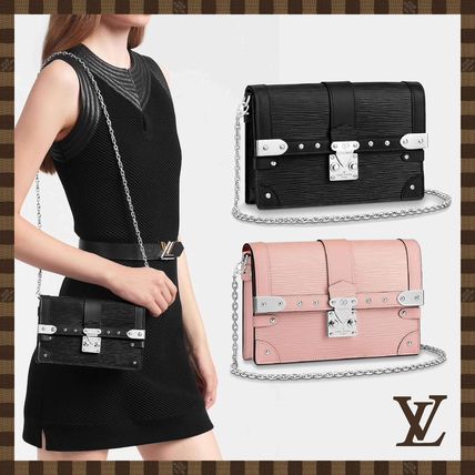 Louis Vuitton EPI Casual Style Calfskin Studded 2WAY Chain Plain Leather M67508 M67507 