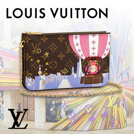 Louis Vuitton MONOGRAM 2019 20AW Double Zip Pochette M68486 