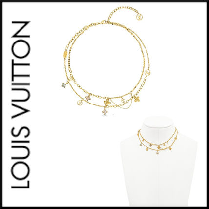 Louis Vuitton Casual Style Flower Party Style 10K Gold 18K Gold 22K Gold S191102S10 