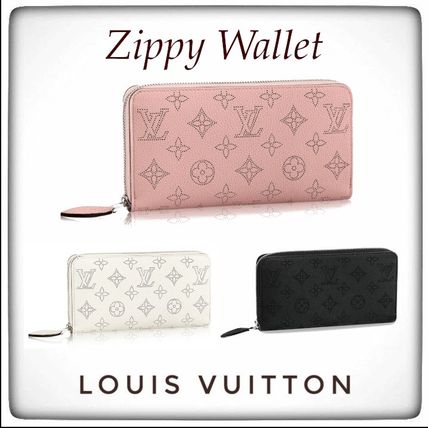 Louis Vuitton MAHINA 2020 21AW Monogram Leather Long Wallet Logo Long Wallets M58429 M58428 M58431 
