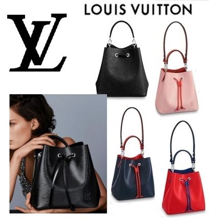 Louis Vuitton EPI 2019 20AW 2WAY Bi color Leather Purses Logo Shoulder Bags 