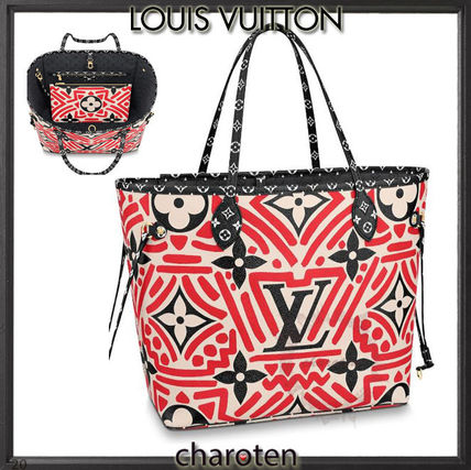 Louis Vuitton NEVERFULL 2020 21AW Monogram Casual Style Unisex Calfskin Canvas Tassel A4 2WAY 