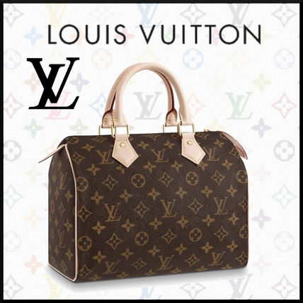 Louis Vuitton SPEEDY 2020 SS Monogram Canvas Blended Fabrics 3WAY Bi color Leather M41109 