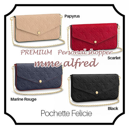 Louis Vuitton Monogram Chain Leather Crossbody Bags 