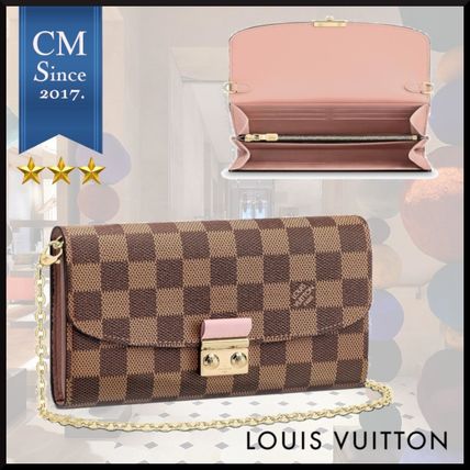 Louis Vuitton 2019 SS Monogram Chain Leather Chain Wallet Wallet Chain 