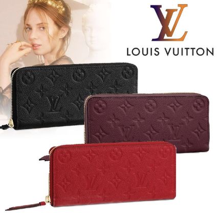 Louis Vuitton MONOGRAM EMPREINTE 2019 20AW Monogram Calfskin Leather Long Wallet Logo Long Wallets M63698 M60171 