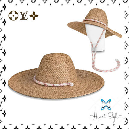 Louis Vuitton 2020 SS Street Style Straw Hats MP2648 
