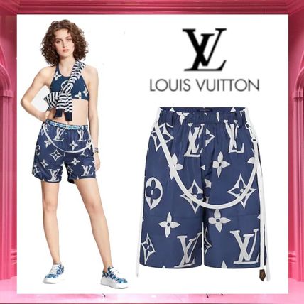 Louis Vuitton 2020 SS Casual Style Unisex Logo Shorts 1A7SFA 