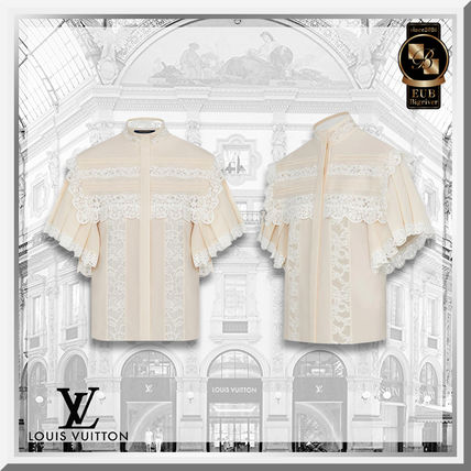 Louis Vuitton 2020 21AW Victorian Inspired Silk Georgette Blouse 1A82VD 1A82VC 1A82VB 