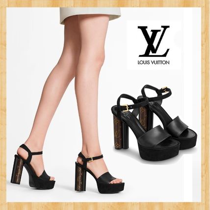 Louis Vuitton MONOGRAM 2019 20AW Podium Sandal 1A7U6X 1A7U6Y 