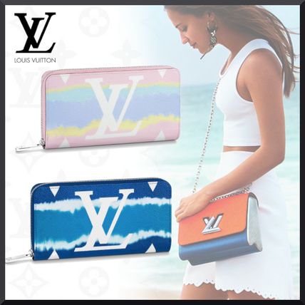 Louis Vuitton 2020 SS Tropical Patterns Leather Long Wallet Logo Long Wallets M68841 