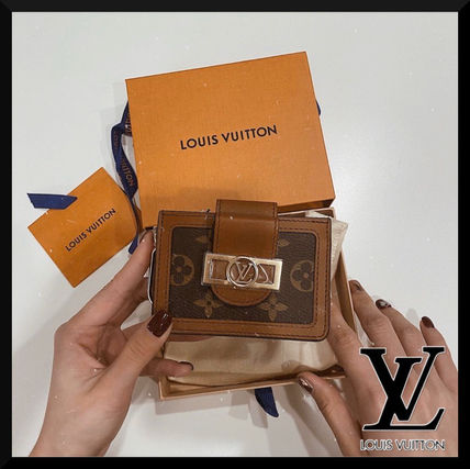 Louis Vuitton MONOGRAM 2020 SS Monogram Leather Folding Wallet Card Holders M68751 