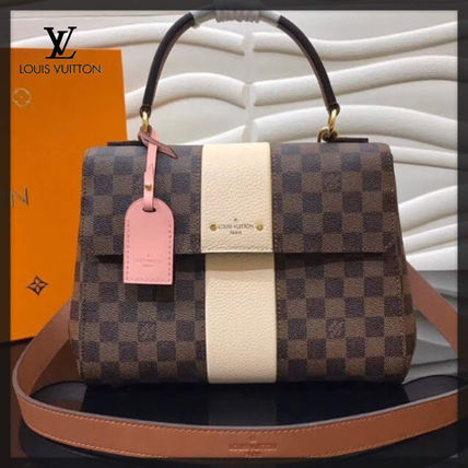Louis Vuitton DAMIER Casual Style 2WAY Leather Elegant Style Crossbody Logo 