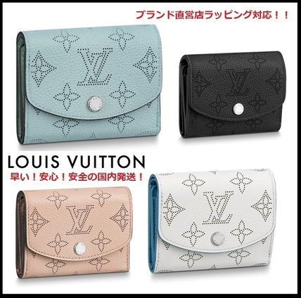 Louis Vuitton IRIS 2020 SS Monogram Leather Folding Wallet Small Wallet Logo 