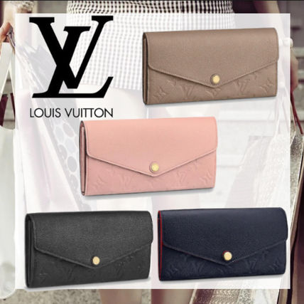 Louis Vuitton PORTEFEUILLE SARAH Monogram Leather Logo Long Wallets M62125 M61182 M64082 M68708 