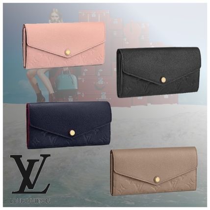 Louis Vuitton PORTEFEUILLE SARAH Monogram Leather Logo Long Wallets M64082 M68708 M61182 M62125 