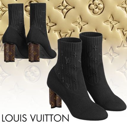 Louis Vuitton MONOGRAM Silhouette Ankle Boot 1A855A 