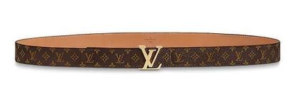 Louis Vuitton Monogram Casual Style Plain Leather Belts 