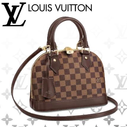 Louis Vuitton Monogram Canvas Leather Logo Handbags N41221 