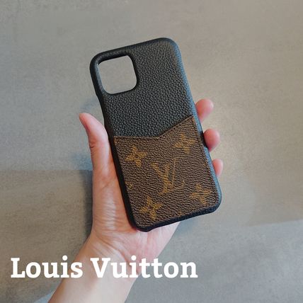 Louis Vuitton 2019 20AW Monogram Leather iPhone 11 Pro Smart Phone Cases 