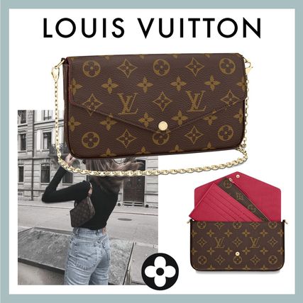 Louis Vuitton MONOGRAM Bag in Bag 3WAY Leather Crossbody Logo Shoulder Bags 