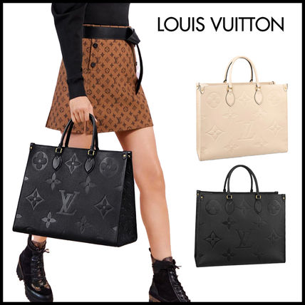 Louis Vuitton MONOGRAM Monogram Unisex A4 2WAY Leather Elegant Style Logo Totes 