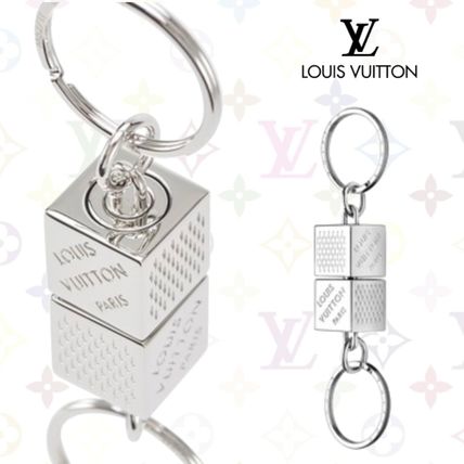 Louis Vuitton DAMIER Unisex Logo Keychains &amp; Bag Charms 