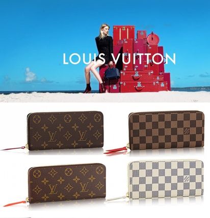 Louis Vuitton Monogram Leather Long Wallets 