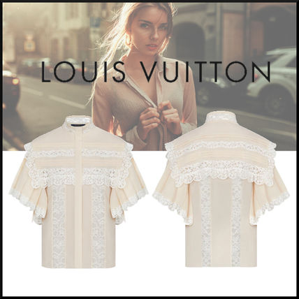 Louis Vuitton Victorian Inspired Silk Georgette Blouse 1A82VC 