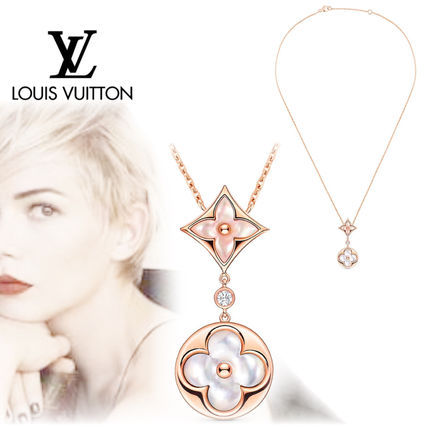 Louis Vuitton 2020 SS Casual Style Flower Chain Party Style 18K Gold Elegant Style Q94355 
