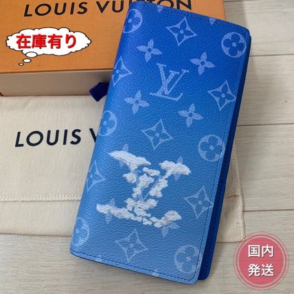 Louis Vuitton 2020 21AW Monogram Unisex Canvas Plain Logo Long Wallets M69680 